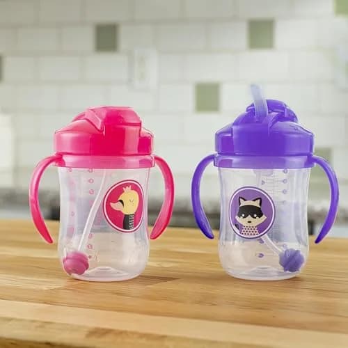 Dr. Brown's Milestones Baby's First Straw Cup 270ml (9 oz) | Spill-Proof Training Cup with Weighted Straw thumbnail 9