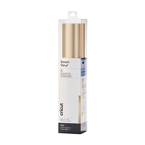 Cricut Smart Permanent Vinyl Matte Metallic Champagne 33cm x 3.7m (13in x 12ft) | Matless Cutting for Long Cuts thumbnail 1