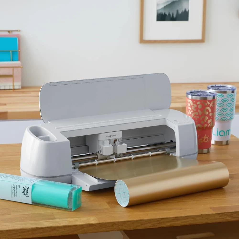 Cricut Smart Permanent Vinyl Matte Metallic Champagne 33cm x 3.7m (13in x 12ft) | Matless Cutting for Long Cuts - view 4