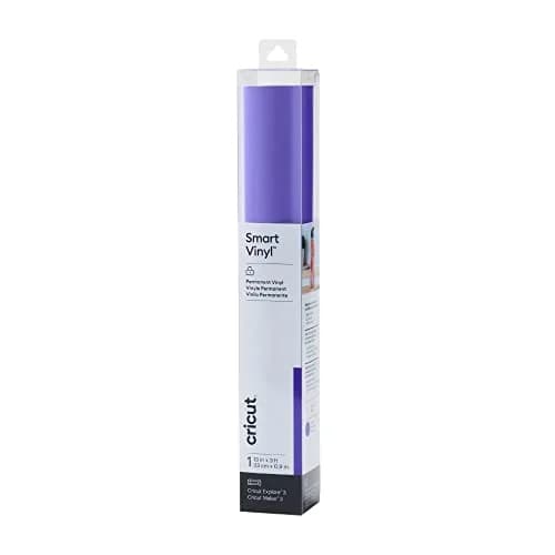 Cricut Smart Permanent Vinyl, Purple Roll 3ft (81.3 cm x 0.9 m) | Matless Cutting for DIY Projects thumbnail 1