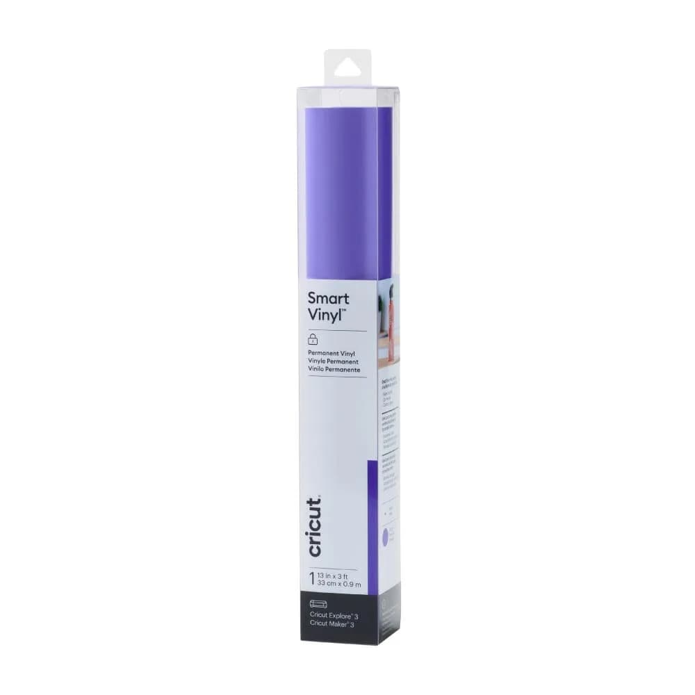Cricut Smart Permanent Vinyl, Mint - 3ft (33cm x 0.9m) Roll | Matless Cutting for Cricut Maker 3 & Explore 3 — Purple
