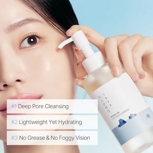 ROUND LAB 1025 Dokdo Cleansing Oil 200ml (6.76 Fl Oz) | Fragrance-Free Makeup Remover for Sensitive Skin thumbnail 4