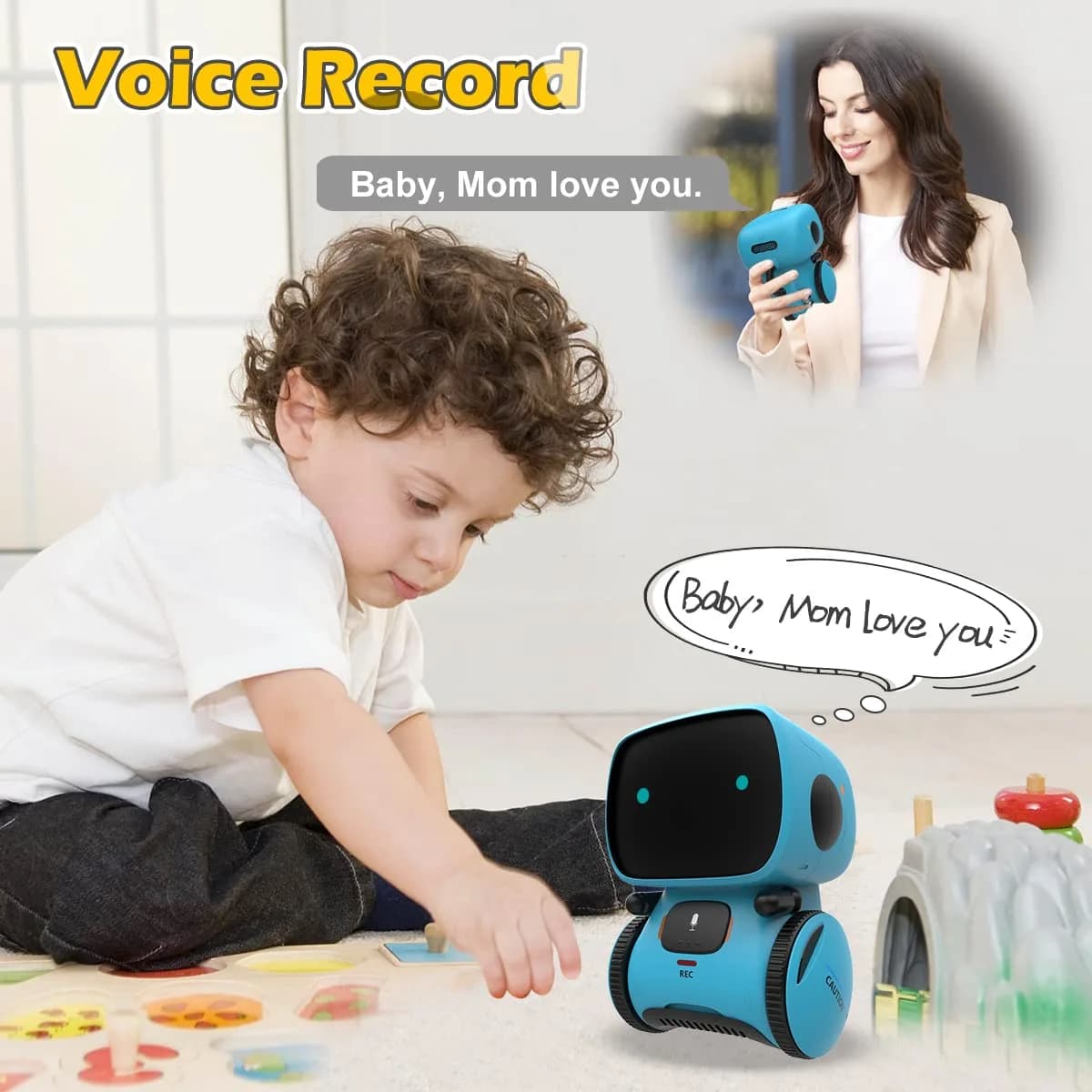 KaeKid Interactive Smart Robot Toy with Voice Control, Touch Sensor, Singing & Dancing, 15.5 cm (6.1 Inch) | Programmable Robot for Kids Age 3-8 thumbnail 7