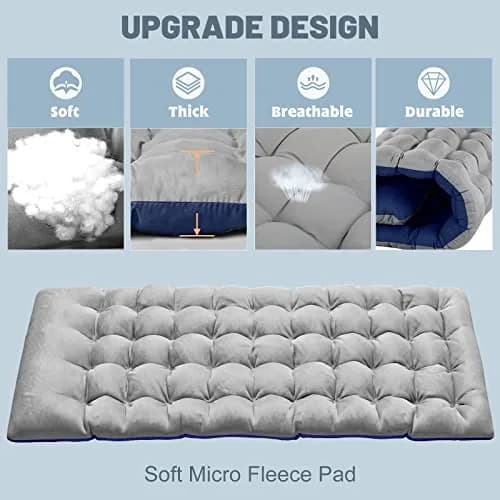 Slsy Folding Camping Cot for Adults with Mat & Carry Bag, 28in Wide, 400kg (880Lbs) thumbnail 7