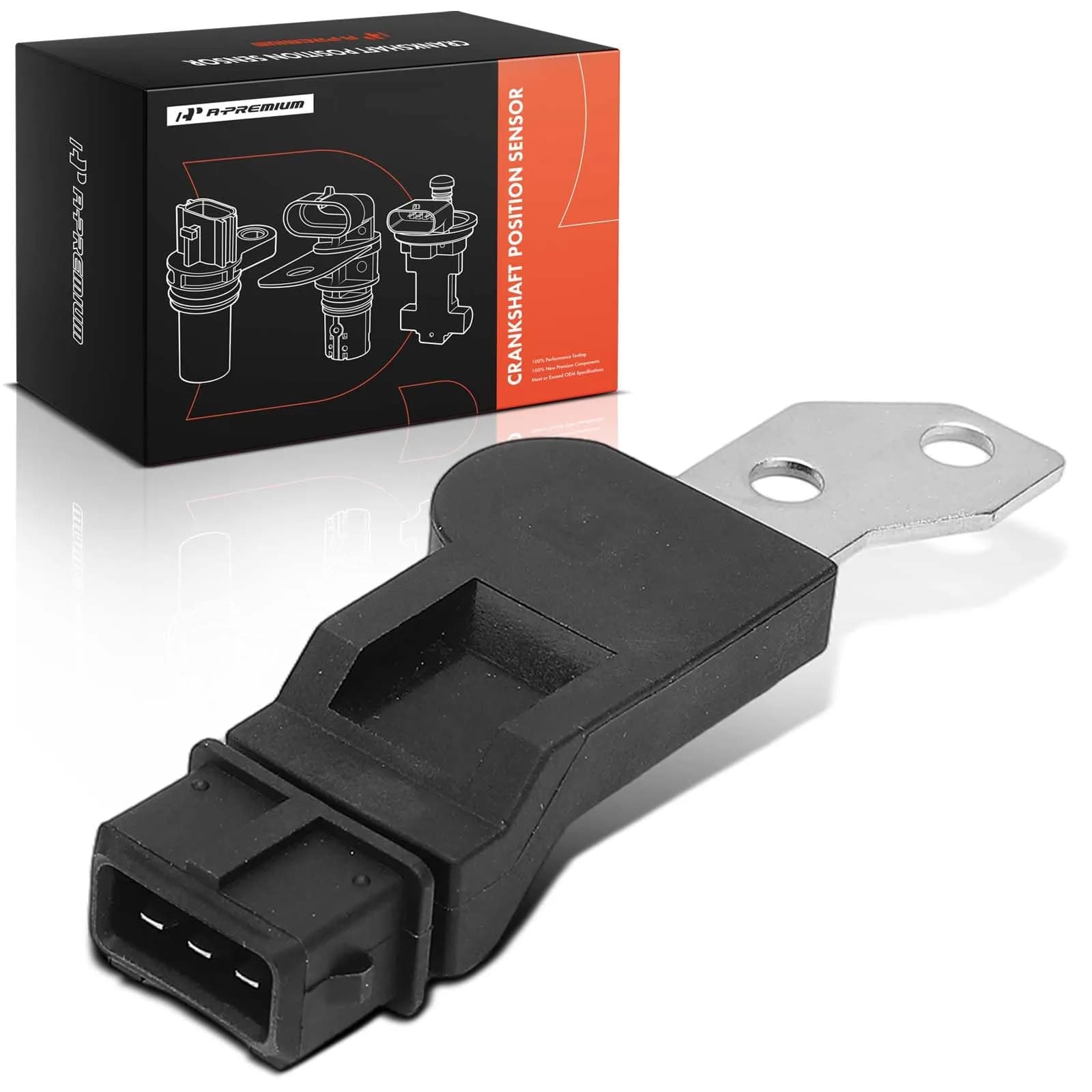 A-Premium Engine Camshaft Position Sensor | OEM-Standard Replacement, 3 Pins, Black