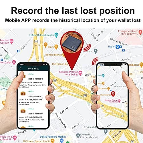SMART LB Electronic Finder Wallet Tracker & GPS Locator Horizontal | Slim Minimalist Leather Wallet thumbnail 5