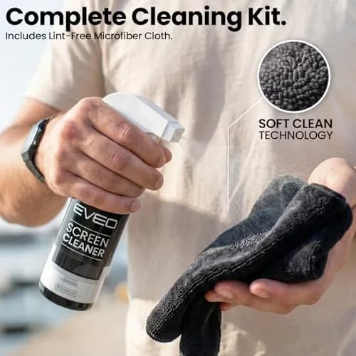 EVEO Screen Cleaner Spray Kit 6.7oz (200ml) 2 Pack | Streak-Free Shine for All Screens thumbnail 4