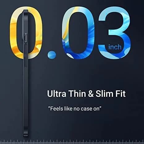 TORRAS Slim Fit for iPhone 13 Mini Case Thin 6.3" Velvety Matte Black | Ultra-Thin & Protective thumbnail 3
