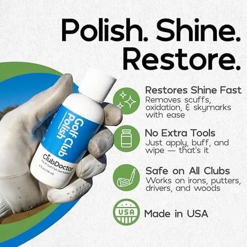 Club Doctor Golf Club Polish 4 Fl Oz | Restores & Shines on Drivers, Irons, Woods thumbnail 2
