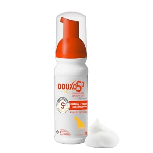 Douxo S3 PYO Medicated Dog Mousse 150 mL | Supports Bacterial & Yeast Skin Infections thumbnail 1
