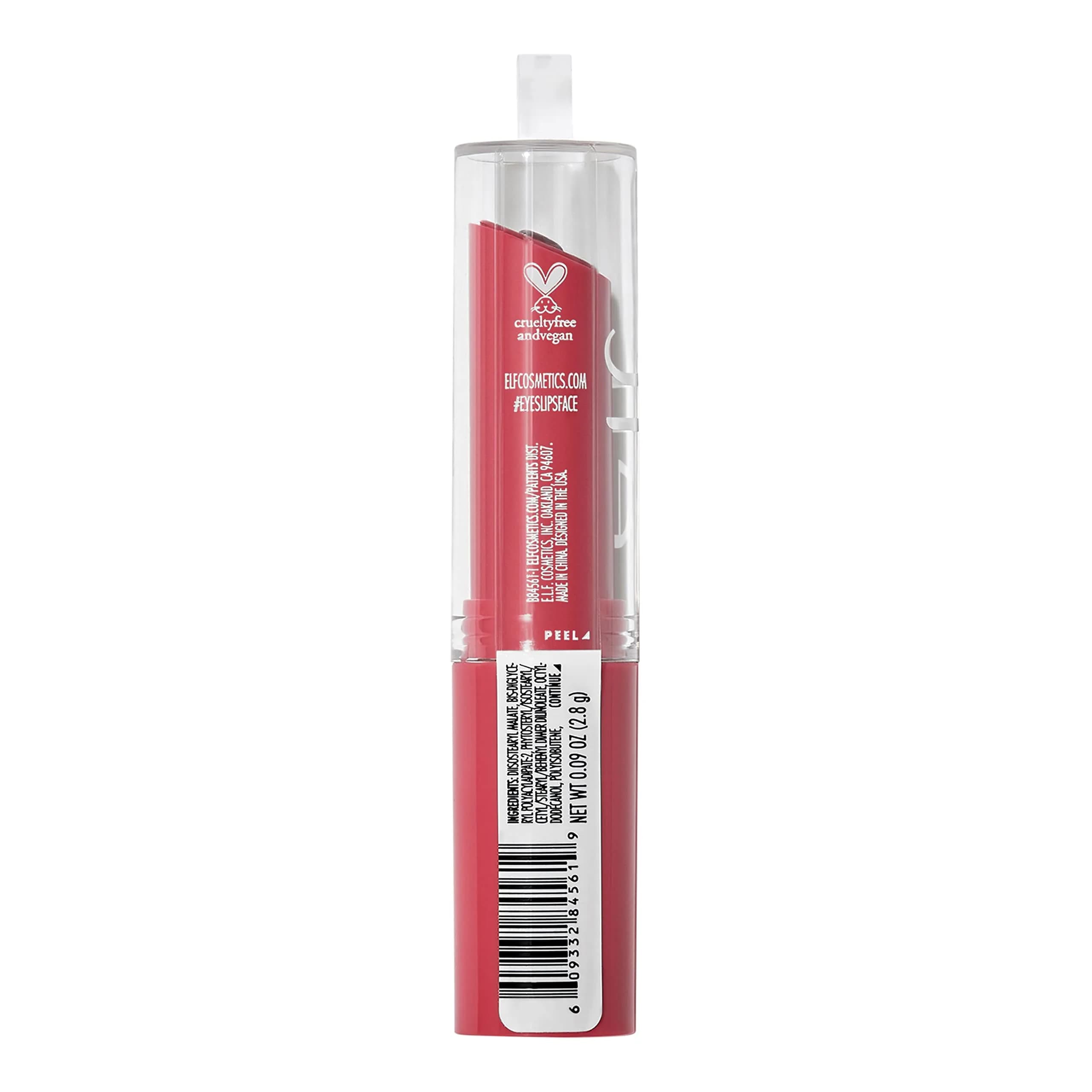 e.l.f. Hydrating Core Lip Shine Lovely Light Red 2.5ml (0.09 Oz) | Vitamin E Infused Tinted Balm - view 6