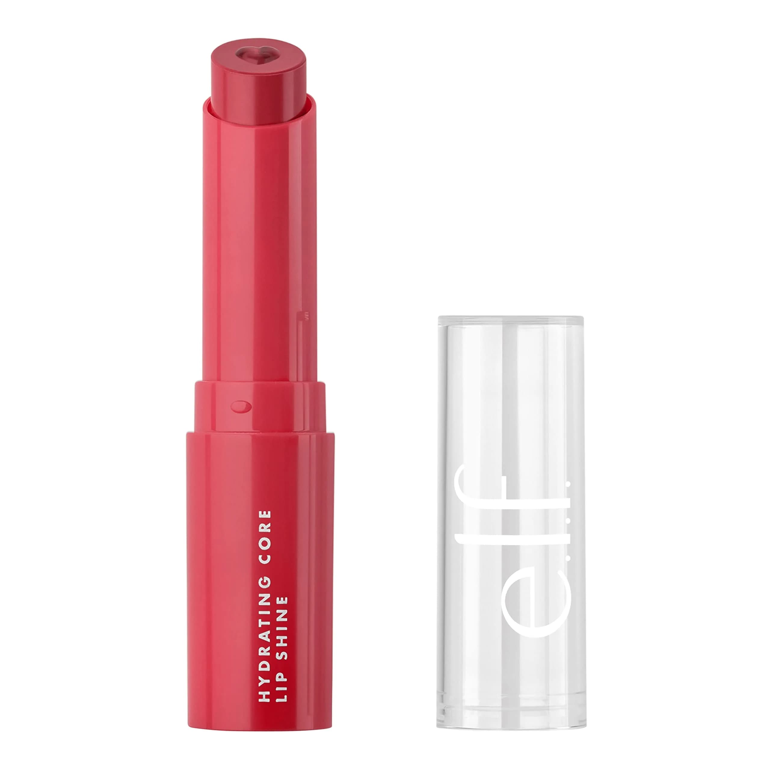 e.l.f. Hydrating Core Lip Shine Lovely Light Red 2.5ml (0.09 Oz) | Vitamin E Infused Tinted Balm - main product image
