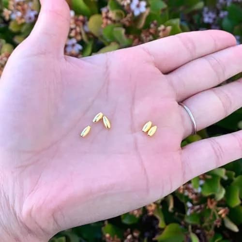 Adabele Gold Craft Bead 5.5mm | Sterling Silver Jewelry Component for Indian Creators thumbnail 3