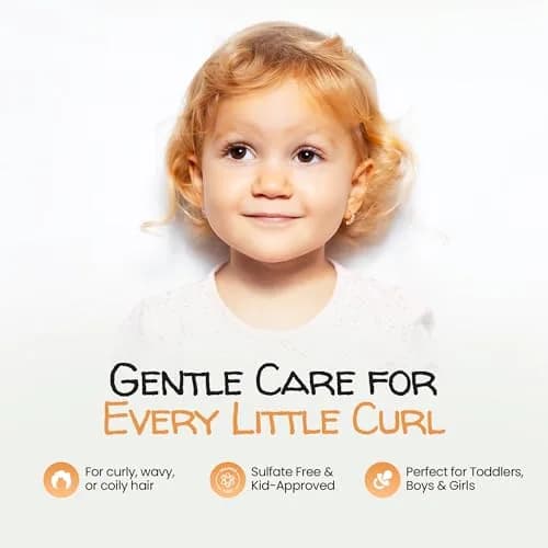 MAYA MARI Kids Curl Cream Coconut Lime Twist 355ml (12 oz) | Defines Curls, Tames Frizz, Kid-Safe Formula thumbnail 3