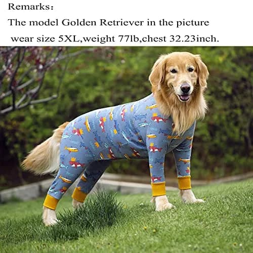 Yeapeeto Dog Recovery Suit After Surgery Medium Large | Cone Alternative & Wound Protector (7XL) thumbnail 3