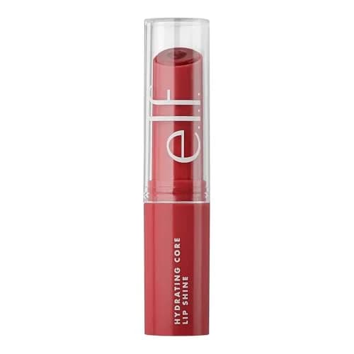 e.l.f. Hydrating Core Lip Shine Joyful Pink Rose 2.55ml (0.09 Oz) | Tinted Lip Balm for Smooth, Glossy Finish thumbnail 5