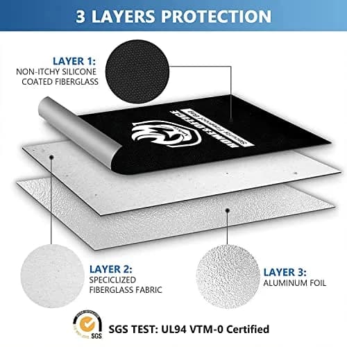 andyer 2 Pockets Fireproof Document Bag 38cm x 28cm (15"x11") | UL Certified Fire & Water Resistant thumbnail 5