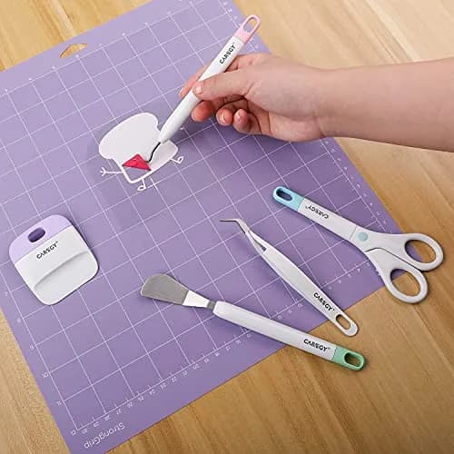 CAREGY Craft Vinyl Weeding Tools Set 5-Piece | Precision Tools for Cricut & Silhouette Projects thumbnail 4