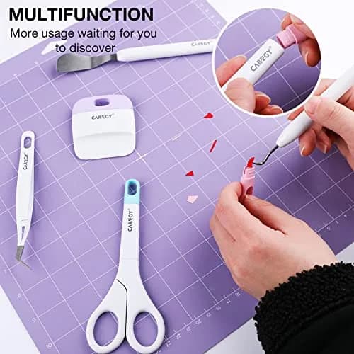 CAREGY Craft Vinyl Weeding Tools Set 5-Piece | Precision Tools for Cricut & Silhouette Projects thumbnail 7