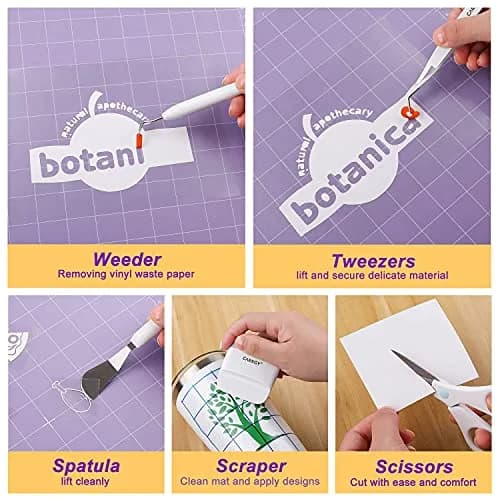 CAREGY Craft Vinyl Weeding Tools Set 5-Piece | Precision Tools for Cricut & Silhouette Projects thumbnail 3