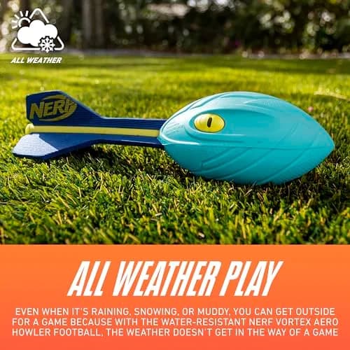 Nerf Vortex Aero Howler Neon Foam Ball 9.2 cm (3.62") | Whistling Flight Sound for Long-Distance Throws thumbnail 5