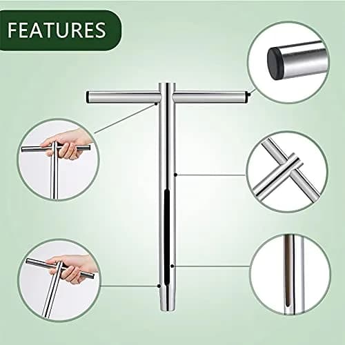 Sukiise 12 Inch Stainless Steel Soil Sample Probe with T Handle | Soil Test Kit for Plant Care Lawn Garden Farm thumbnail 8