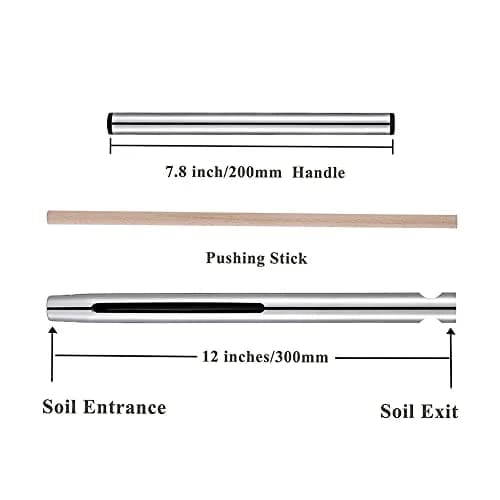 Sukiise 12 Inch Stainless Steel Soil Sample Probe with T Handle | Soil Test Kit for Plant Care Lawn Garden Farm thumbnail 2