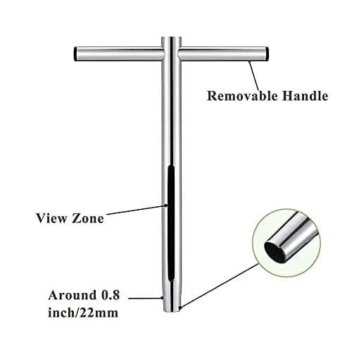 Sukiise 12 Inch Stainless Steel Soil Sample Probe with T Handle | Soil Test Kit for Plant Care Lawn Garden Farm thumbnail 3