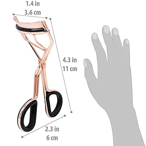 SHANY Luxe Lashes Eyelash Curler Rose Gold | Professional Makeup Tool with 2 Replacement Pads thumbnail 4