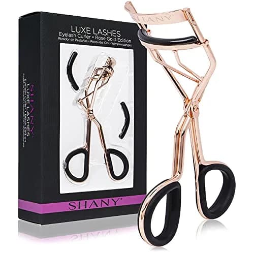 SHANY Luxe Lashes Eyelash Curler Rose Gold | Professional Makeup Tool with 2 Replacement Pads thumbnail 1