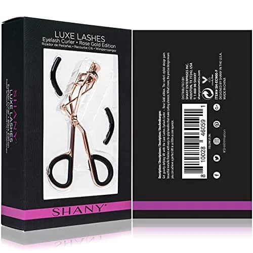 SHANY Luxe Lashes Eyelash Curler Rose Gold | Professional Makeup Tool with 2 Replacement Pads thumbnail 3