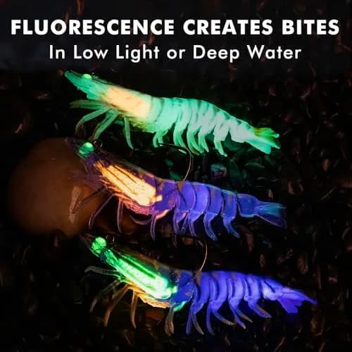 TRUSCEND Duramax Soft Fishing Lures 7.5cm (3in) | Tear-Resistant TPE Shrimp & Crayfish Baits with BKK Hooks thumbnail 6