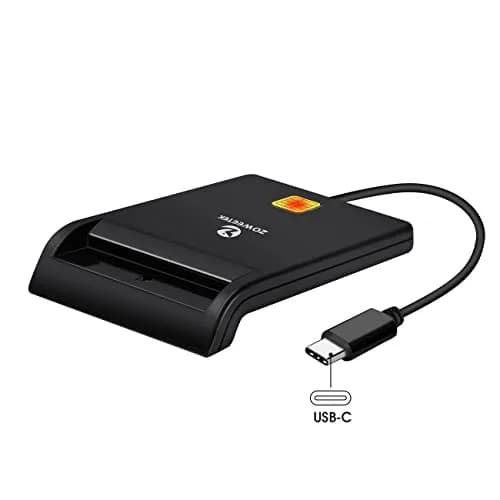 ZOWEETEK CAC Reader USB C DOD Military Smart Card Reader for Windows Mac | Plug & Play Support thumbnail 7
