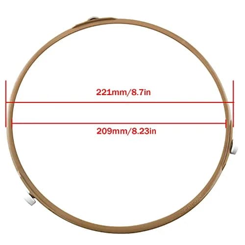 ZZHXSM Turntable Ring Microwave Glass Turntable Plate Support Wheel Ring, 22cm | Durable, High-Temperature Plastic Support thumbnail 2