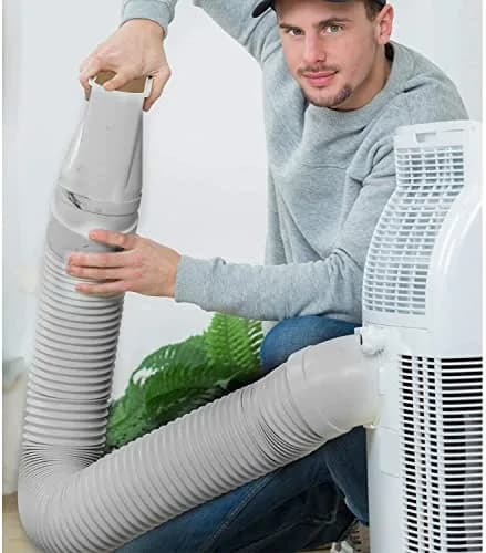 UNAOIWN Portable AC Exhaust Hose 5.9" Diameter, Extendable up to 2m, Durable Polypropelene thumbnail 7