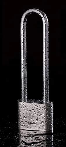WANLIAN Long Beam Keyed Padlock 40mm (1.57 inch) Width | Hardened Steel Shackle for Gym Lockers & Gates thumbnail 6