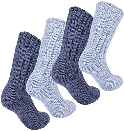 BRUBAKER Warm Alpaca Socks for Men or Women | 4 Pairs | Thick, Breathable & Eco Dyed thumbnail 5