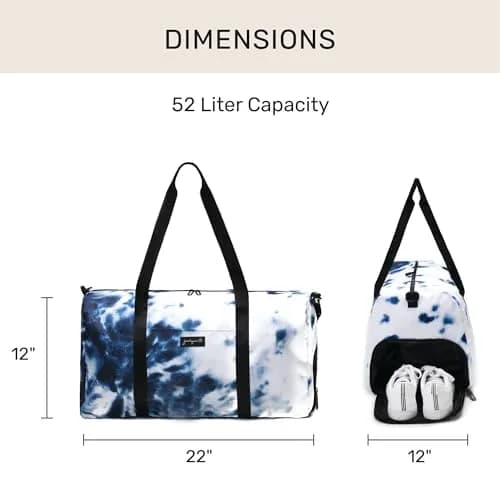 Jadyn 22" Women's Large Duffel/Weekender Bag with Shoe Pocket | Stylish Travel & Gym Bag, 52L, Water-Resistant thumbnail 4