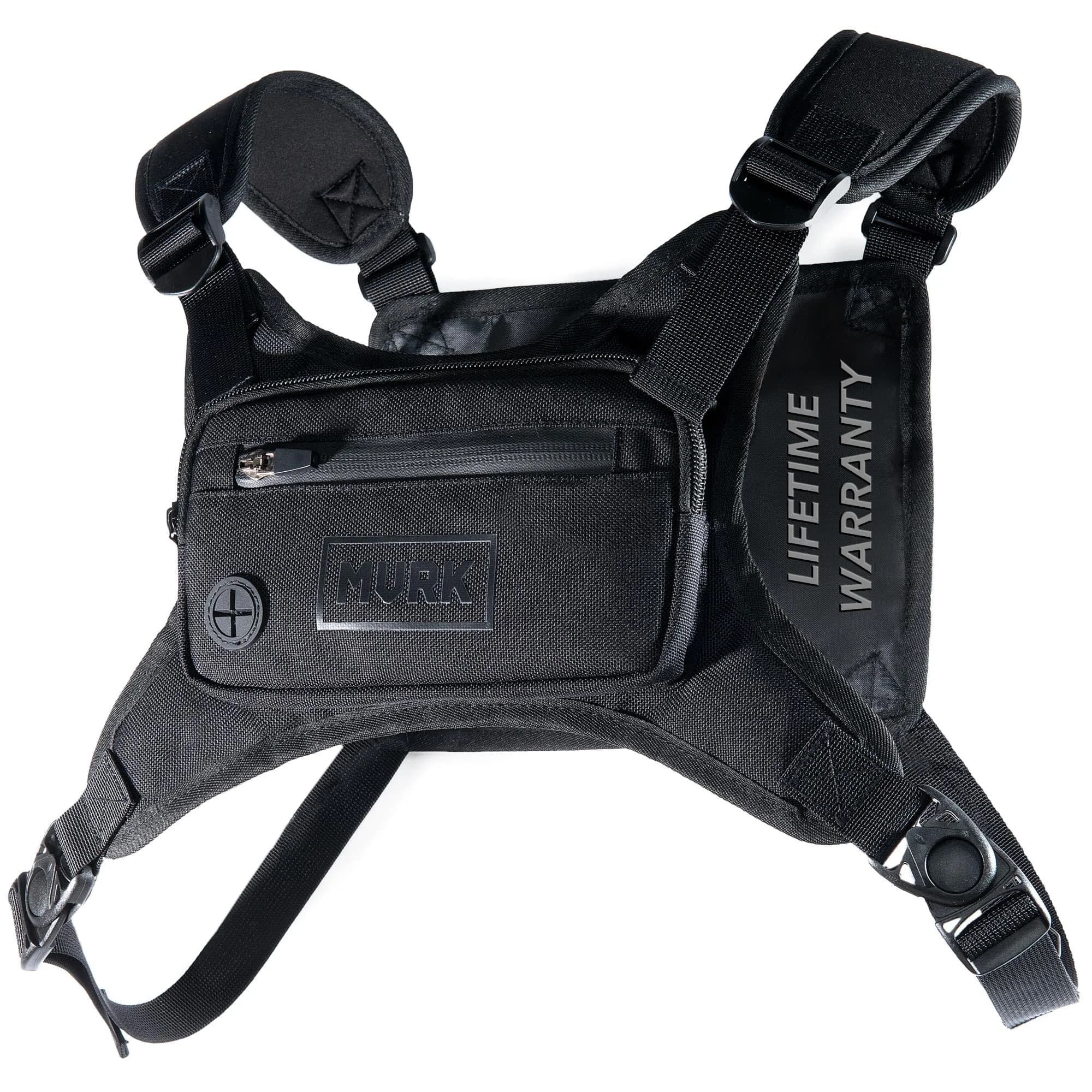 MVRK Water Resistant Running Vest Chest Pack, Phone Holder for Running, Lightweight Training Pack with Extra Storage & Reflective Detail | Unisex