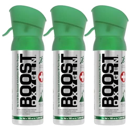 Boost Oxygen Natural 3L Canister | Portable Respiratory Support, 3 Pack thumbnail 1