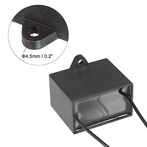 uxcell CBB61 11uF 350V AC Ceiling Fan Capacitor | Metallized Polypropylene Film, 50x40x30mm, 2 Wires thumbnail 5