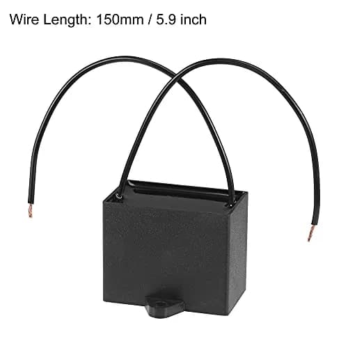uxcell CBB61 11uF 350V AC Ceiling Fan Capacitor | Metallized Polypropylene Film, 50x40x30mm, 2 Wires thumbnail 3