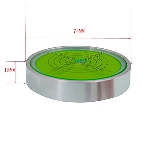 XMLEI Round Spirit Level 74mm (2.91 inches) | High Precision Horizontal Bubble Instrument thumbnail 5