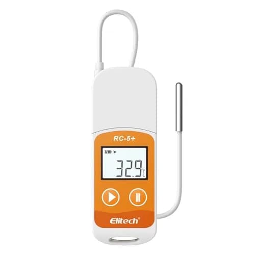 Elitech RC-5+ TE Digital PDF USB Temperature Data Logger 100Pack | High Accuracy with External Sensor thumbnail 1