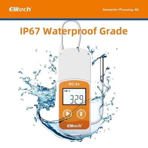 Elitech RC-5+ TE Digital PDF USB Temperature Data Logger 100Pack | High Accuracy with External Sensor thumbnail 6