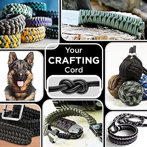 TECEUM Type III 550 Paracord Rope 30.5 m (100 ft) Green | MIL-SPEC Tactical Survival Utility Cord thumbnail 4