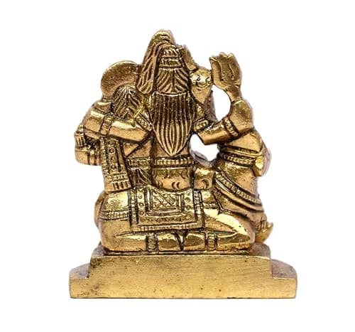 eSplanade Brass Shiva Parvati Pariwar Family Murti Idol Statue Sculpture 5.7 cm (2.25 x 2 x 1 Inch) thumbnail 8