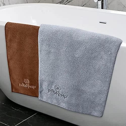 PAWPUP Dog Towels for Drying Dogs 40 x 24 Inches | Super Absorbent Microfiber Pet Grooming Towel thumbnail 2