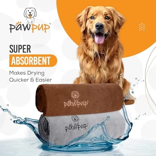 PAWPUP Dog Towels for Drying Dogs 40 x 24 Inches | Super Absorbent Microfiber Pet Grooming Towel thumbnail 3
