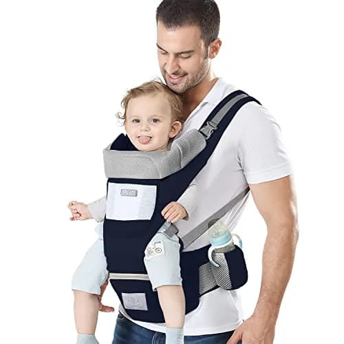 YSSKTC Ergonomic Baby Carrier with Hip Seat for Newborns to Toddlers | 360° All Position, 7-45 lbs thumbnail 1